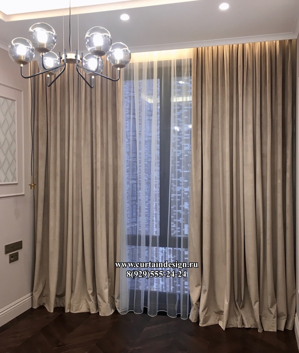 шторы из бархата, шторы на заказ,красивые шторы Шторы из струящегося широкого бархата для спальни